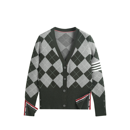 2025SS  Colorblock Cardigan Sweater THOM TREND