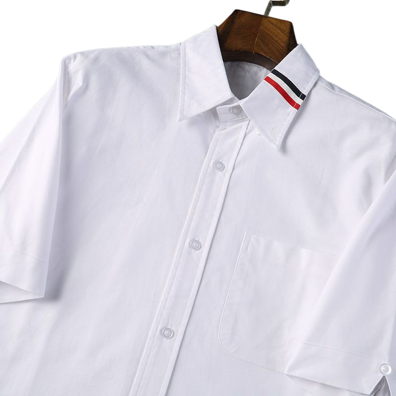 Men's striped short-sleeved shirt（复制） THOM TREND