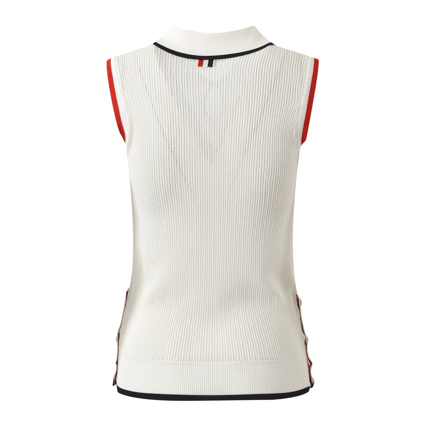 Women's Polo Neck Sleeveless Vest - Premium Cotton Tank Top