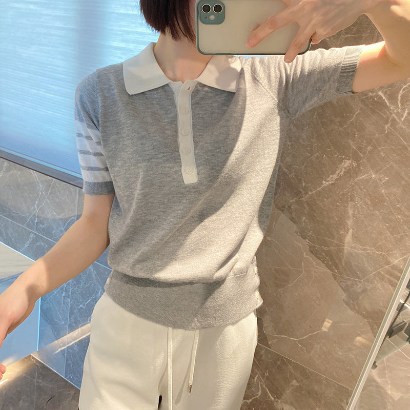 Thom Browne Flower sweater T-shirt