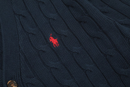 Ralph Lauren Unisex V-neck Cable Knit Cardigan