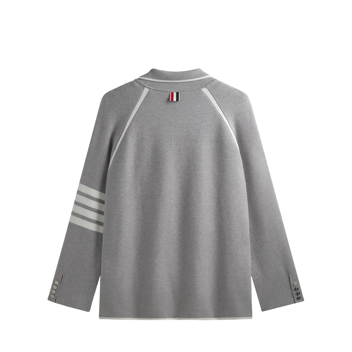 2025SS  Suit collar mid-length knitted jacket THOM TREND