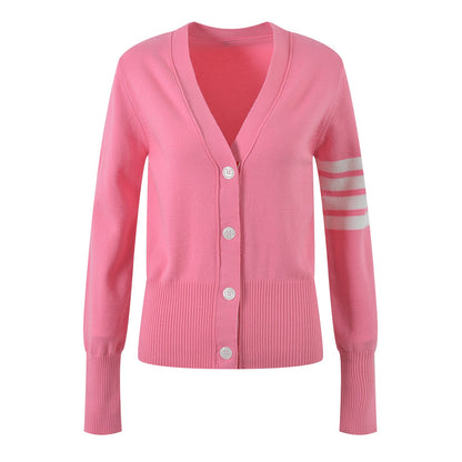 V-neck knitted cardigan（复制） THOM TREND