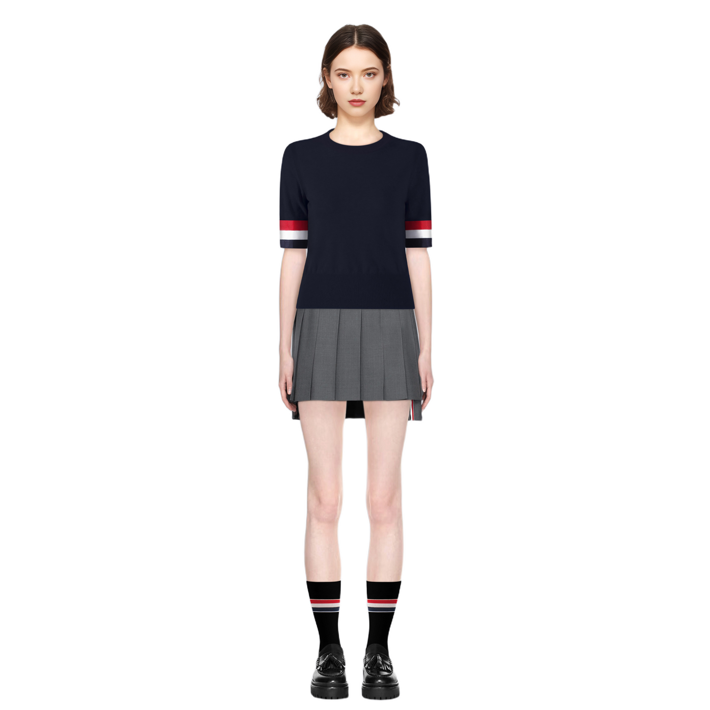 Women's Knitted Wool POLO Shirt（副本） THOM TREND