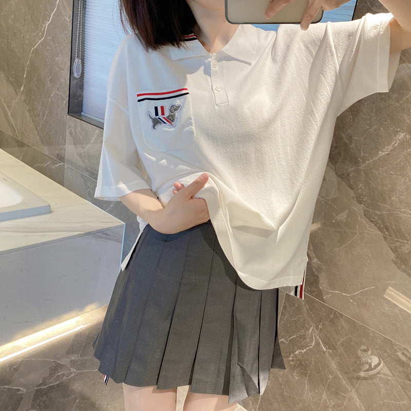 Thom Browne Ice Silk Loose POLO Shirt