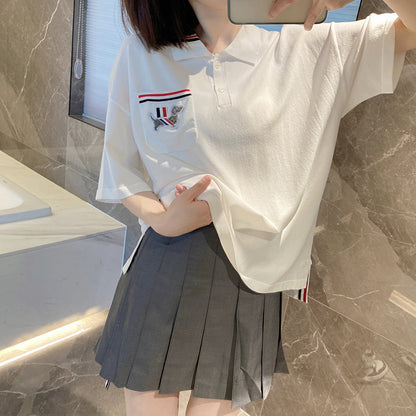 Thom Browne Ice Silk Loose POLO Shirt