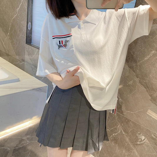 Thom Browne Ice Silk Loose POLO Shirt