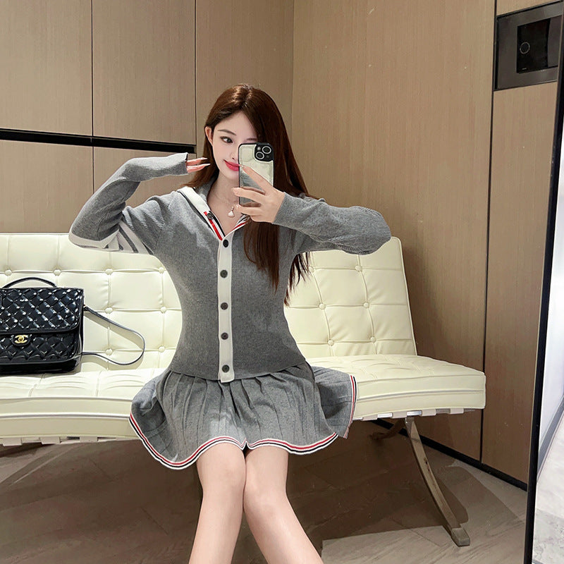 Women's four-stripe POLO collar dress（复制） THOM TREND