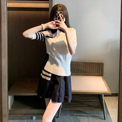 Women's back puppy polo short sleeve THOM TREND