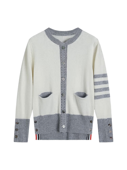 2025S Women's perforated jacket with placket THOM TREND