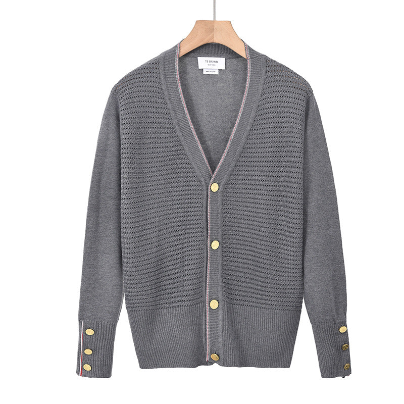 2025SS V-neck cardigan sweater THOM TREND