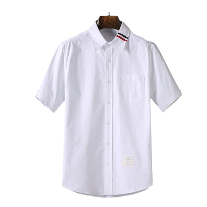 Men's striped short-sleeved shirt（复制） THOM TREND