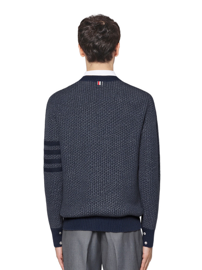 2025SSS Chunky Knit Sweater Jacket THOM TREND