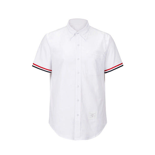 Men's zipper short sleeve shirt（复制） THOM TREND