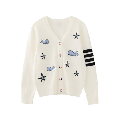 Thom Browne Women's V-neck cardigan