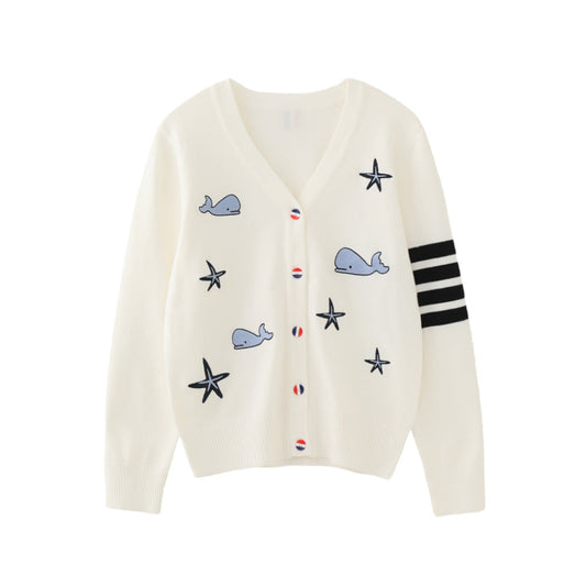 Thom Browne Women's V-neck cardigan