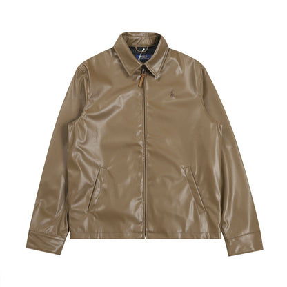 Ralph Lauren Men‘s Leather Jacket Coat