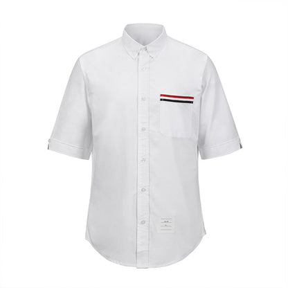 Men's white short sleeve shirt（复制） THOM TREND