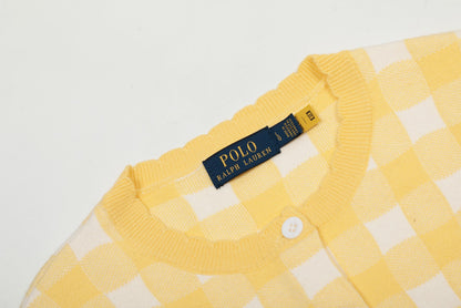 Ralph Lauren Women‘s Plaid Knit Cardigan
