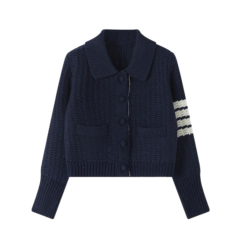 2025S Women's perforated jacket with placket（副本） THOM TREND