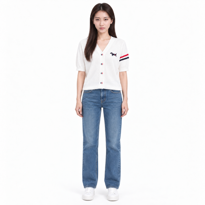 Thom Browne Puppy V-neck short sleeves