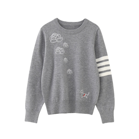 Thom Browne Color-block jacquard sweater