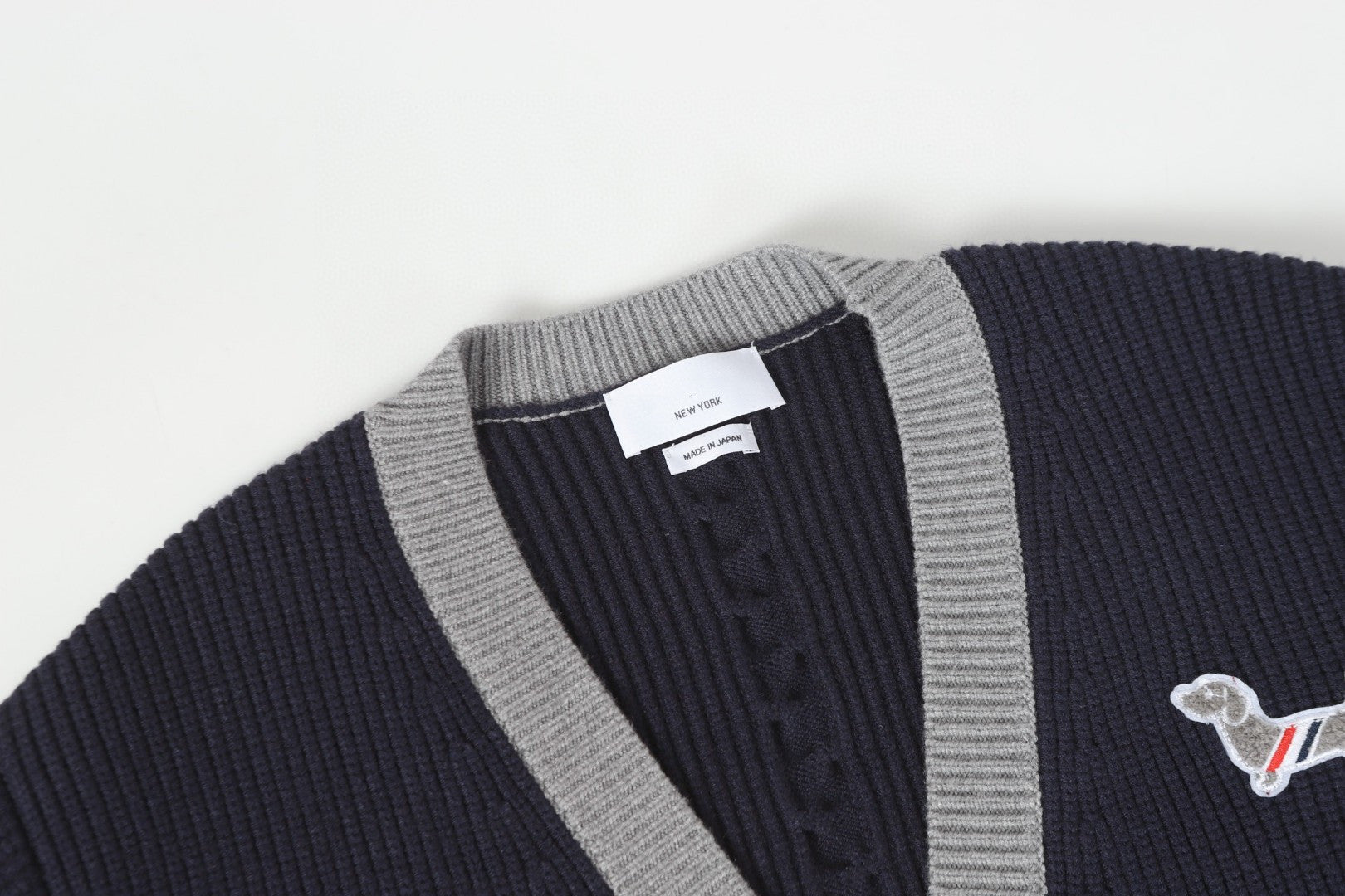 2025SS Puppy Color Striped Cardigan THOM TREND