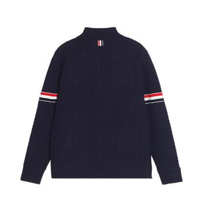 Unisex Herringbone Cardigan Jacket THOM TREND