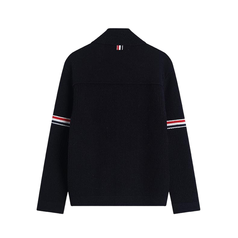 Men's double sleeve striped wool coat THOM TREND