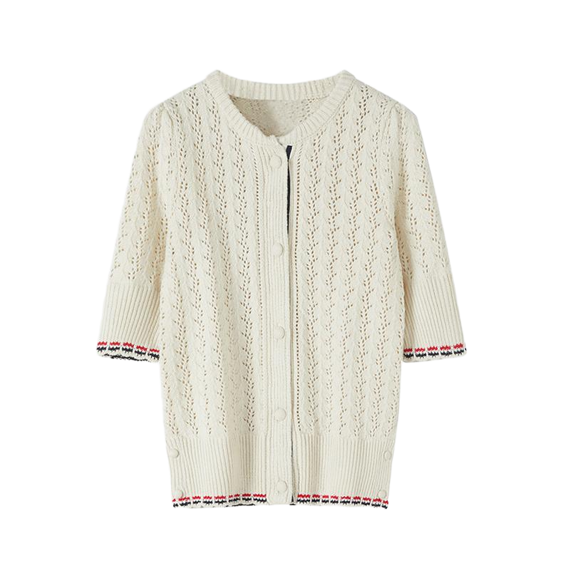 Women's hollow knit T-shirt THOM TREND