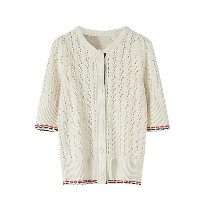 Women's hollow knit T-shirt THOM TREND