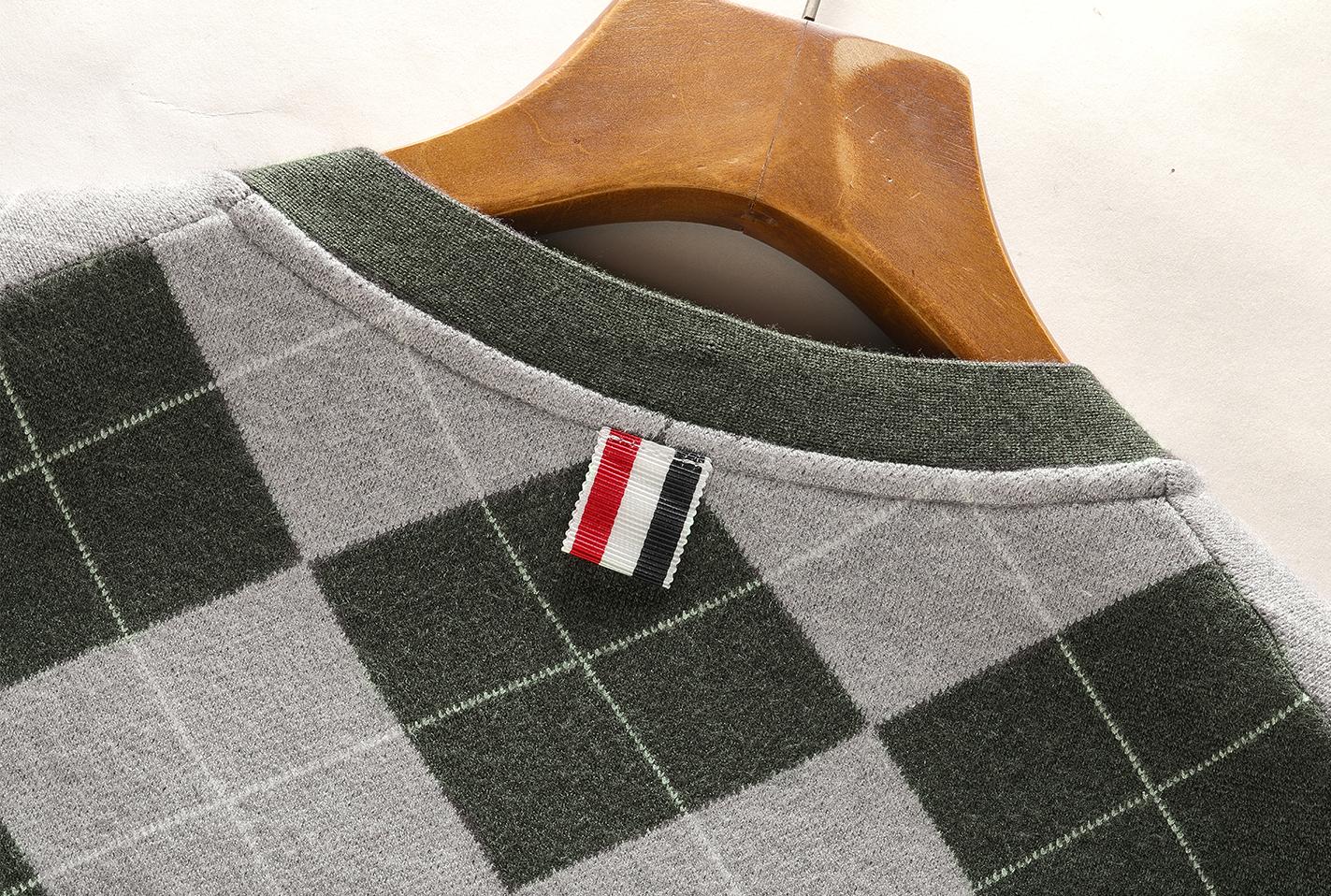 2025SS  Colorblock Cardigan Sweater THOM TREND