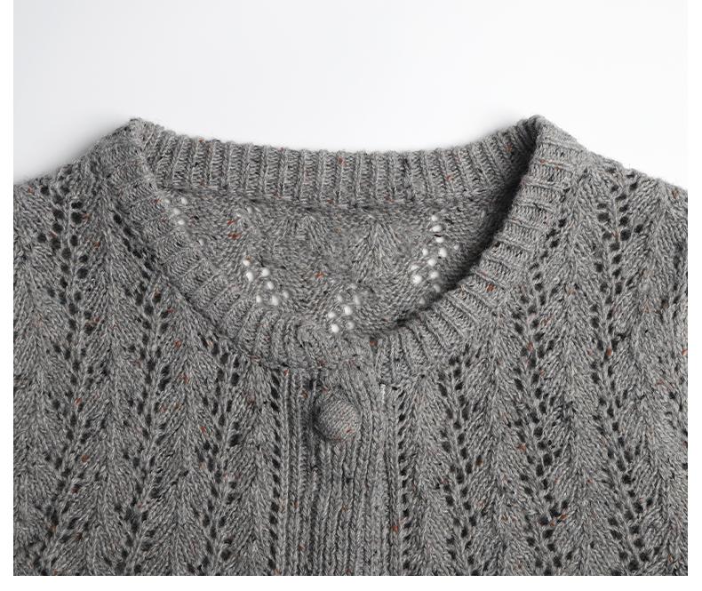 Women's hollow knit T-shirt THOM TREND