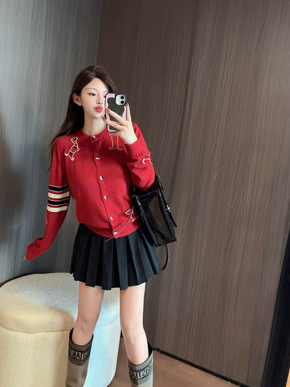 Thom Browne Puppy Embroidered Sweater