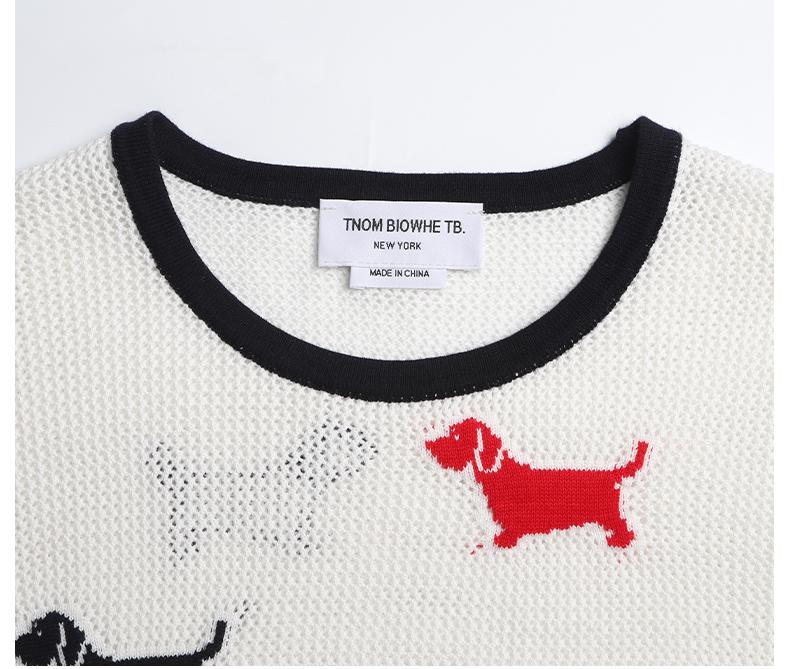 Crew neck hollow pullover sweater（副本） THOM TREND