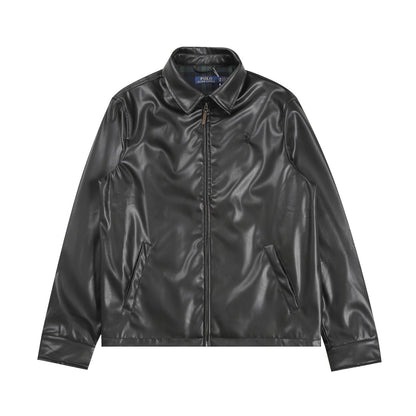 Ralph Lauren Men‘s Leather Jacket Coat
