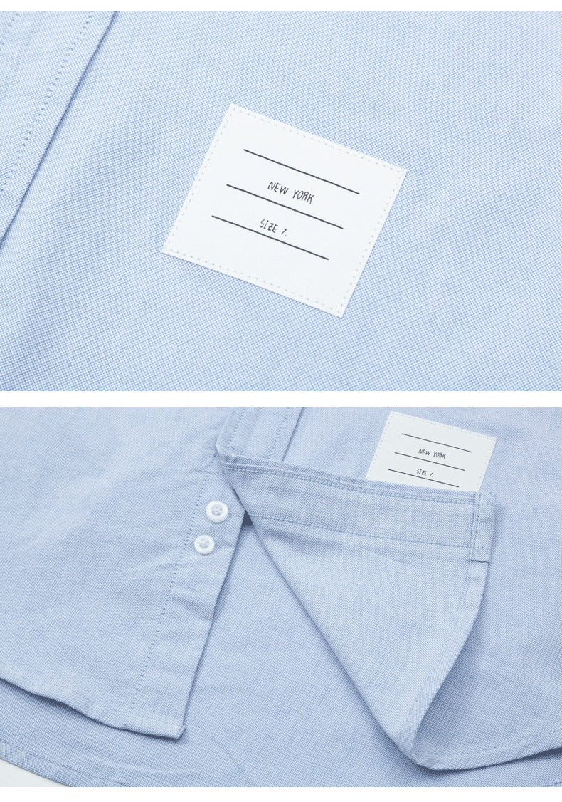 Double Sleeve Patches Contrast Shirt（副本） THOM TREND