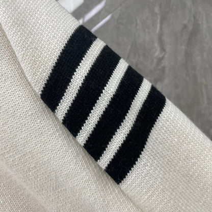 2025SS wool V-neck knitted cardigan THOM TREND