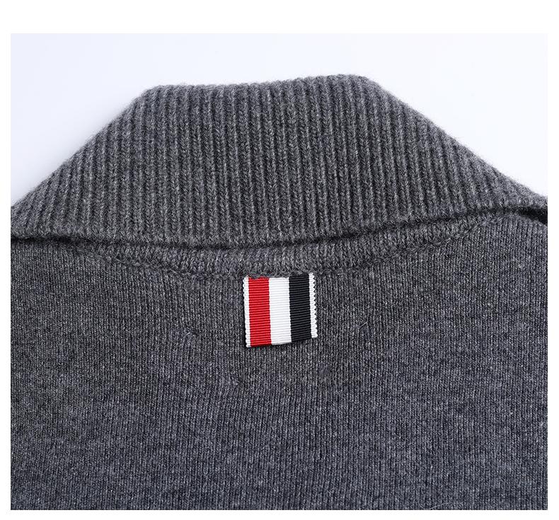 Men's double sleeve striped wool coat THOM TREND