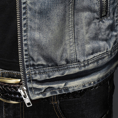 New D2 Distressed Denim Jacket