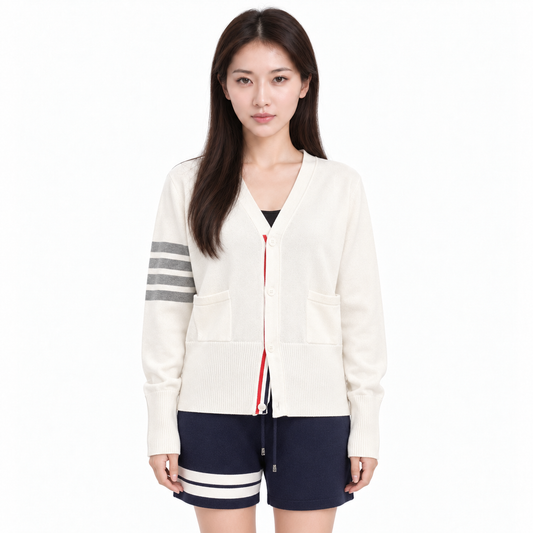 Thom Browne Classic Four-Bar Cardigan