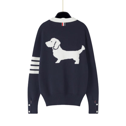 2025SS Back Dog Cardigan THOM TREND