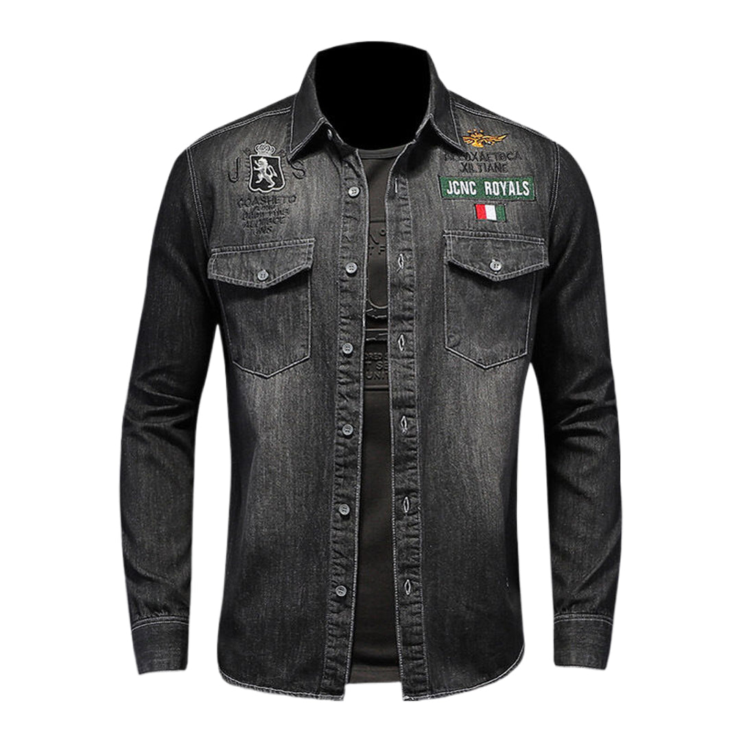 New-DSQ2 Black Denim Jacket