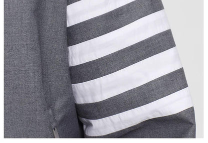 2025SS Men's double zipper stand collar jacket THOM TREND