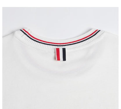 Men's Water Ripple Crew Neck T-Shirt THOM TREND