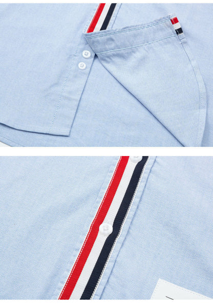 Red, White and Blue Wrap Ribbon Shirt（副本） THOM TREND