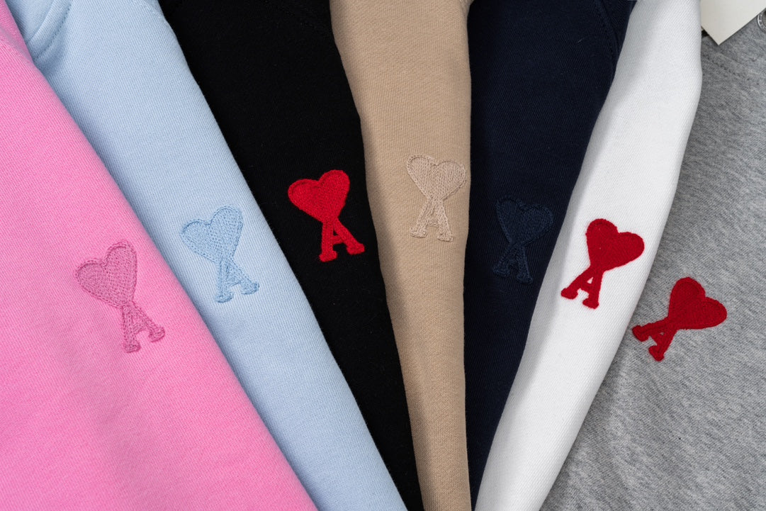 AMI Paris Heart Logo Unisex T-Shirt - Premium Cotton Tee