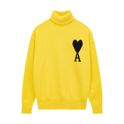 AMI PARIS Premium Turtleneck Knit Sweater
