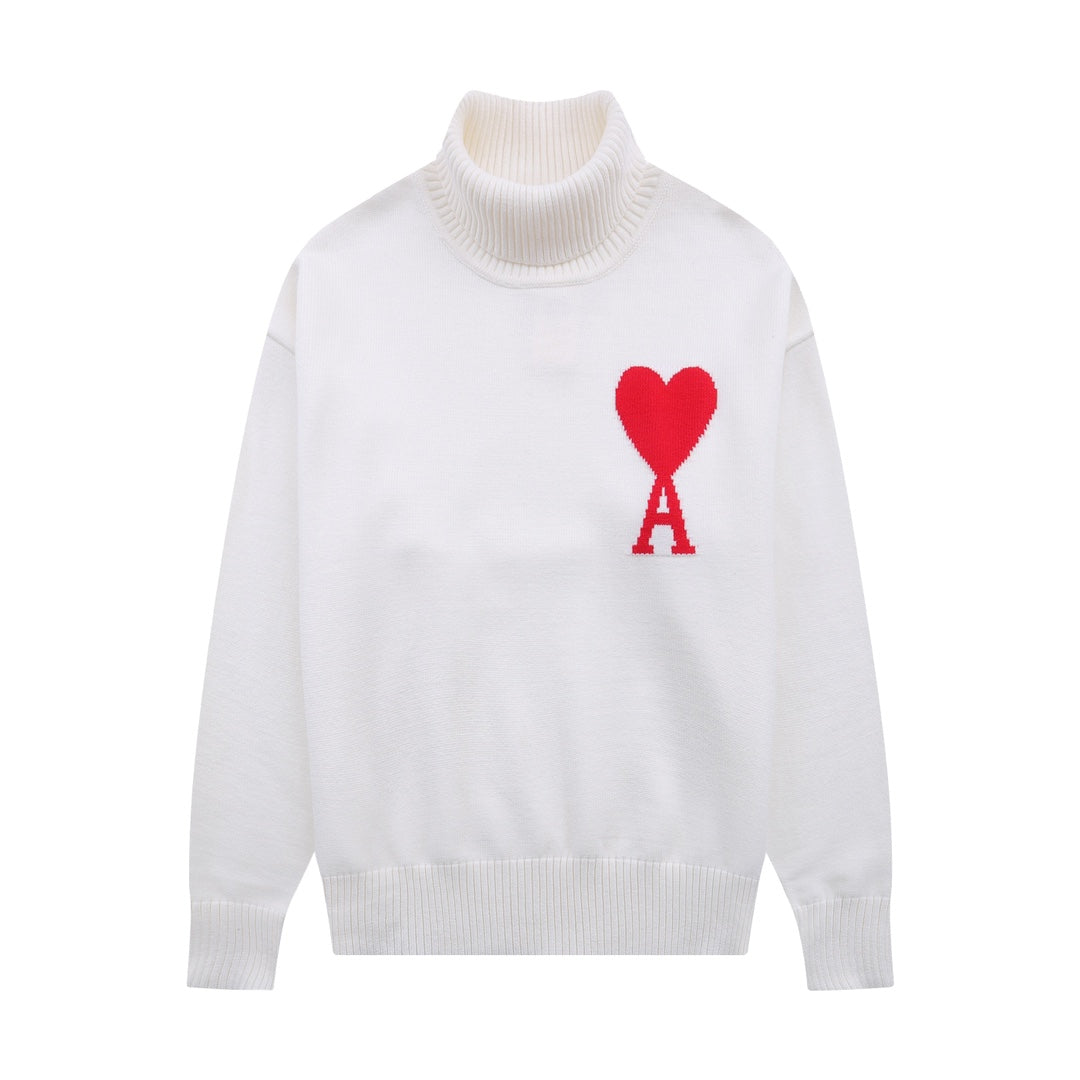 AMI PARIS Premium Turtleneck Knit Sweater