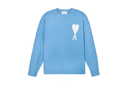 AMI Paris Heart Logo Unisex Sweater - Premium Cotton Blend